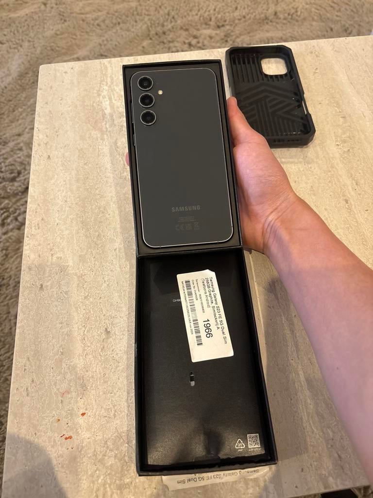 Samsung Galaxy S23 FE 5G 128GB Zwart - Zo goed als nieuw, Telecommunicatie, Mobiele telefoons | Samsung, Zwart, Touchscreen, Ophalen of Verzenden