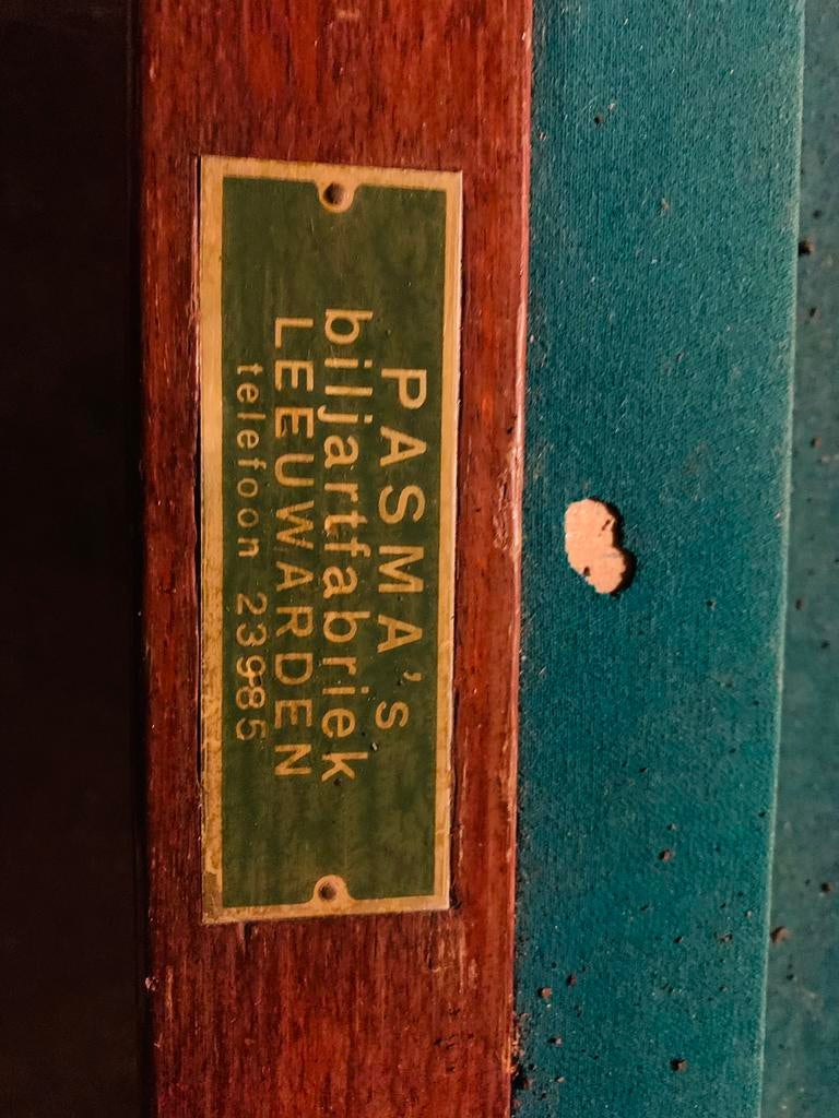 Biljart tafel  antiek, Sport en Fitness, Biljarten en Poolen, Ophalen, Gebruikt, Pooltafel