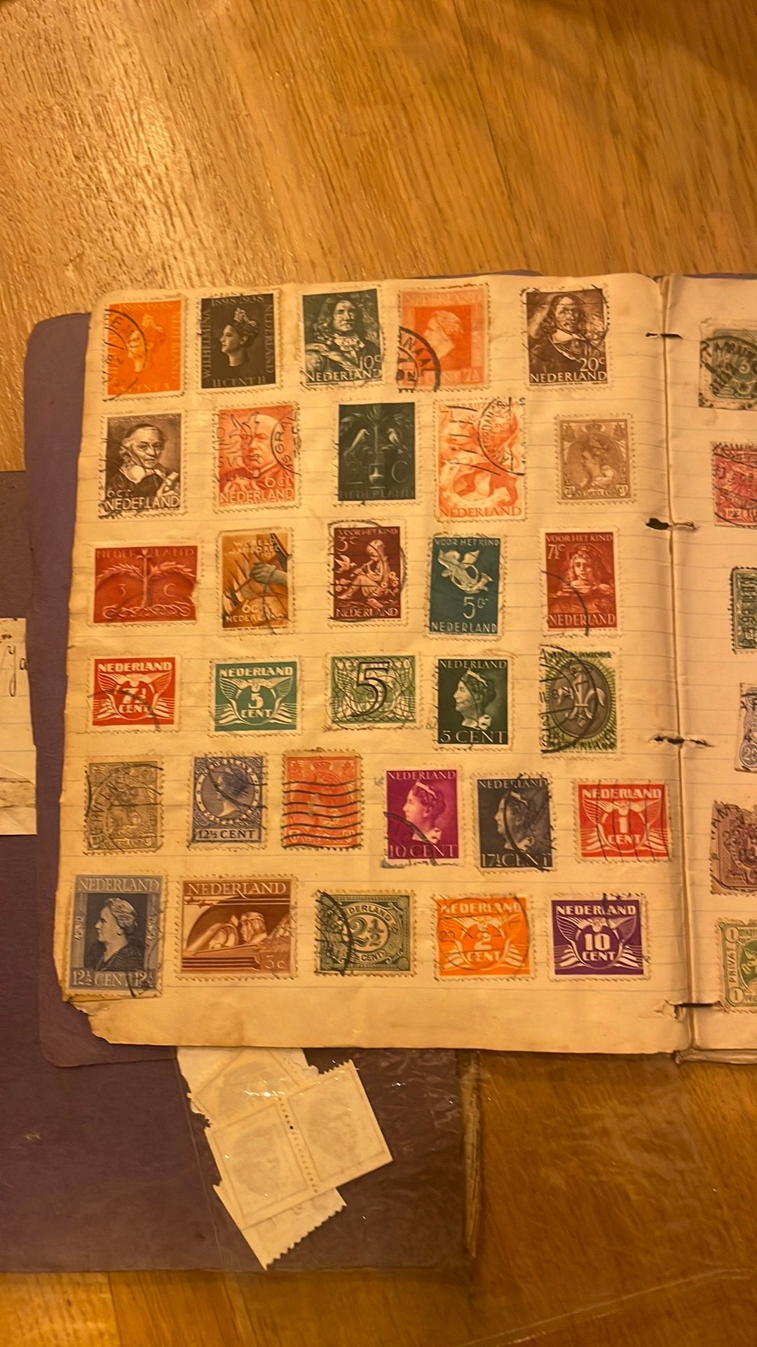 Postzegels, Ophalen