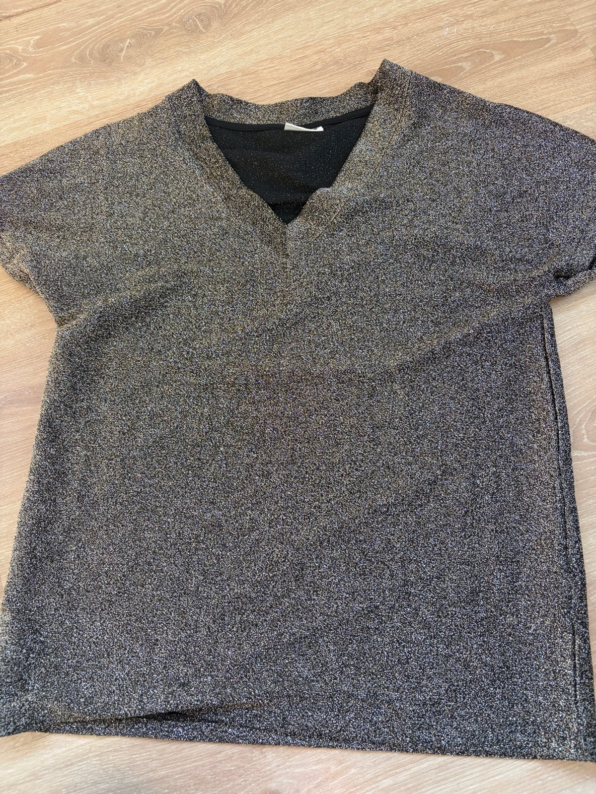 Noisy May glitter top maat S, Kleding | Dames, Tops, Ophalen of Verzenden, Zo goed als nieuw, Maat 36 (S), Zwart