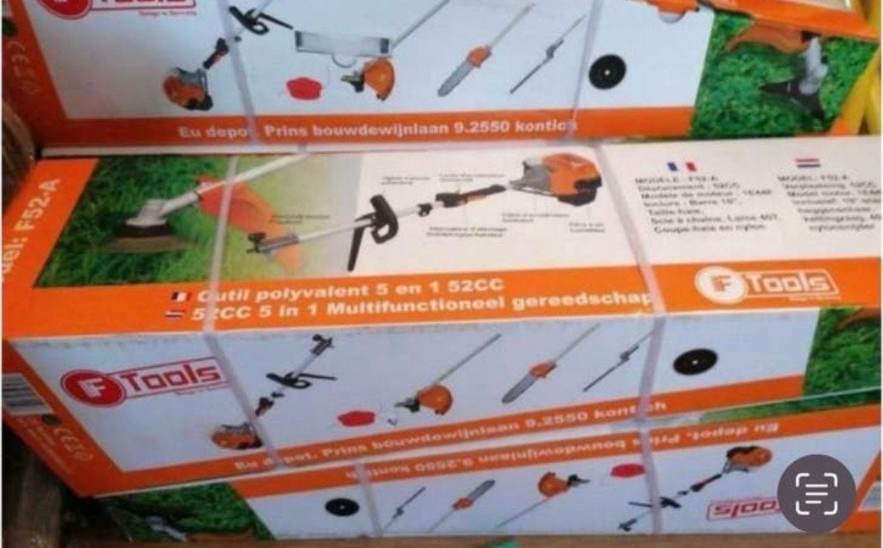 F-Tools 5-in-1 Multifunctionele Benzine Gereedschap, Tuin en Terras, Bosmaaiers, Ophalen of Verzenden, Nieuw, 30 tot 50 cm, Benzine