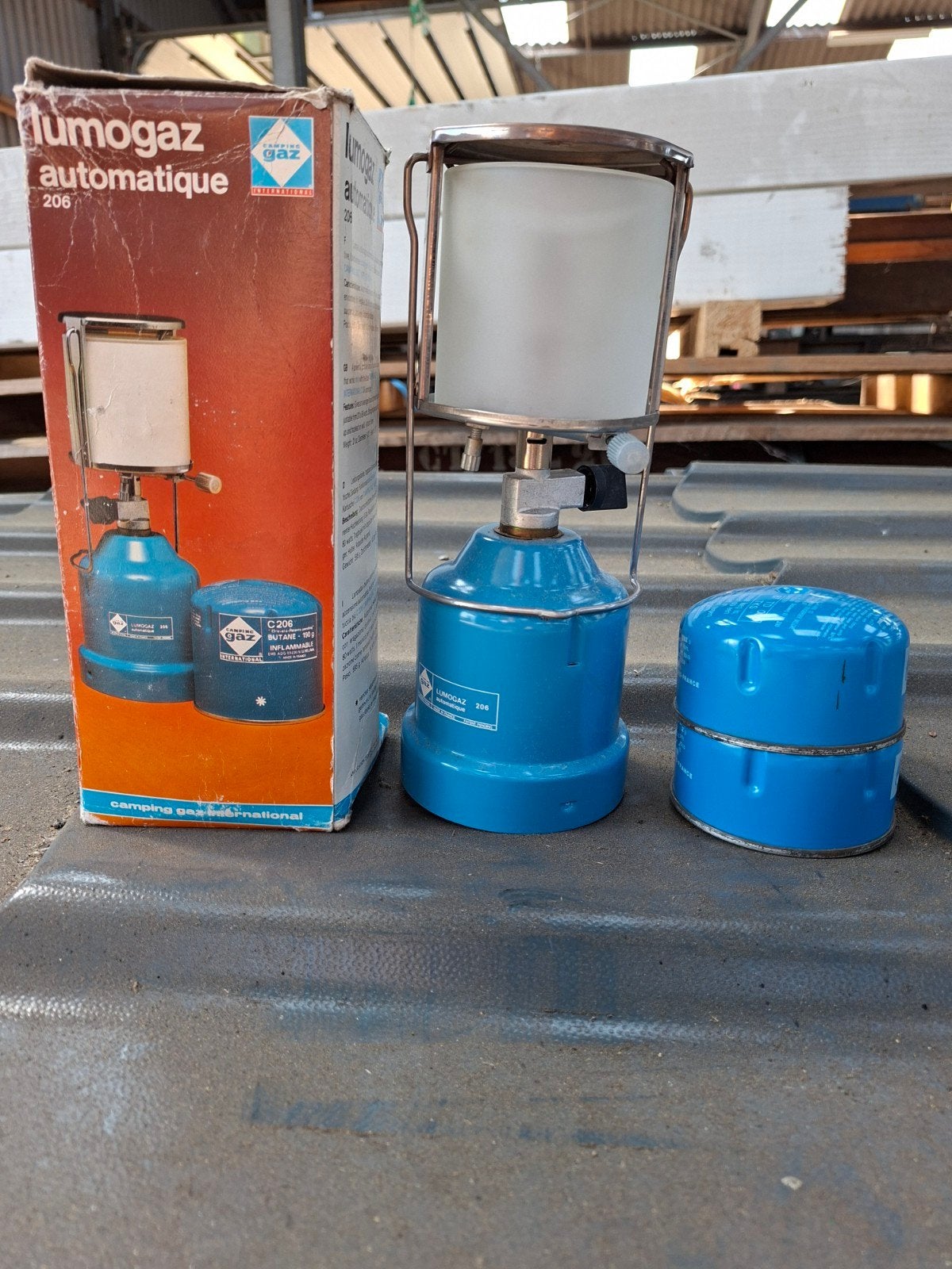 Campingaz Lumogaz 206 Automatische Gaslamp met Doos, Ophalen