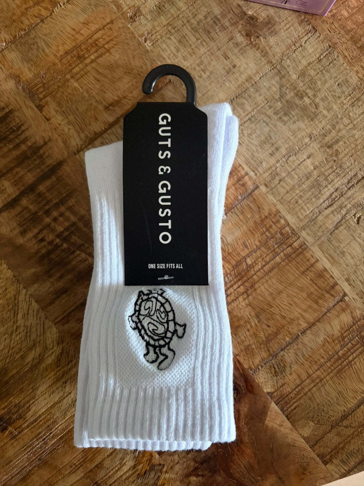 Nieuwe sokken Guts&Gusto wit met print, Ophalen of Verzenden, Nieuw