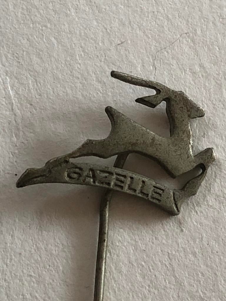 Oud speldje / pin #2 Gazelle rijwielen, Ophalen of Verzenden, Gebruikt, Merk, Speldje of Pin