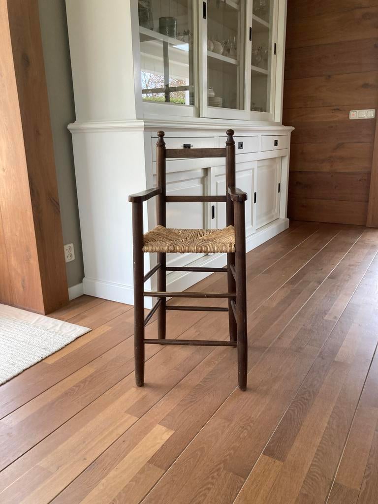 Antieke kinder kapper stoel - zithoogte 52 cm, Ophalen
