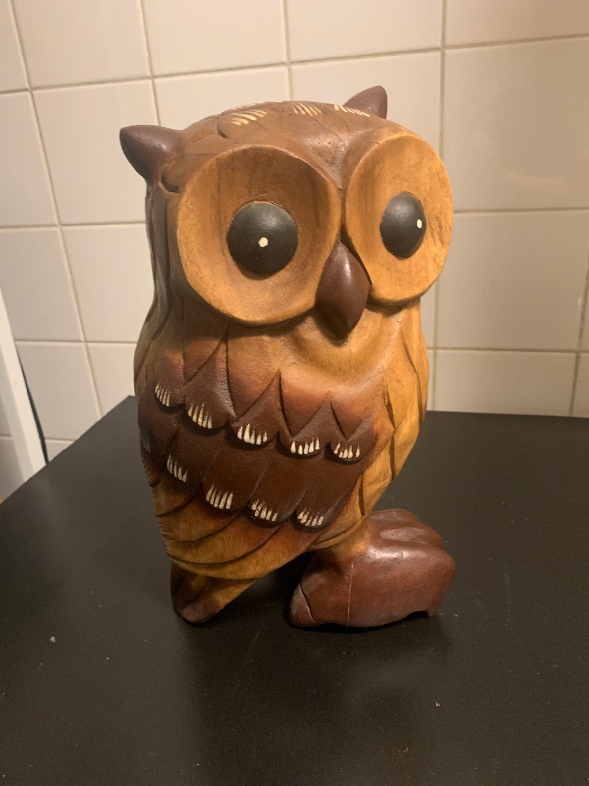 Houten uil, Ophalen, Zo goed als nieuw, Dier