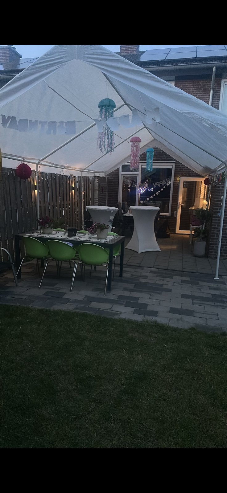 Partytent 8x4 meter met zijwanden - Ideaal voor elk feest!, Ophalen, Gebruikt, Partytent, 8 meter of meer