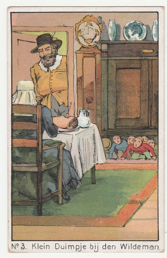 Klein Duimpje.  Sprookjes., Verzamelen, Verzenden, Voor 1920, Ongelopen, Overige thema's