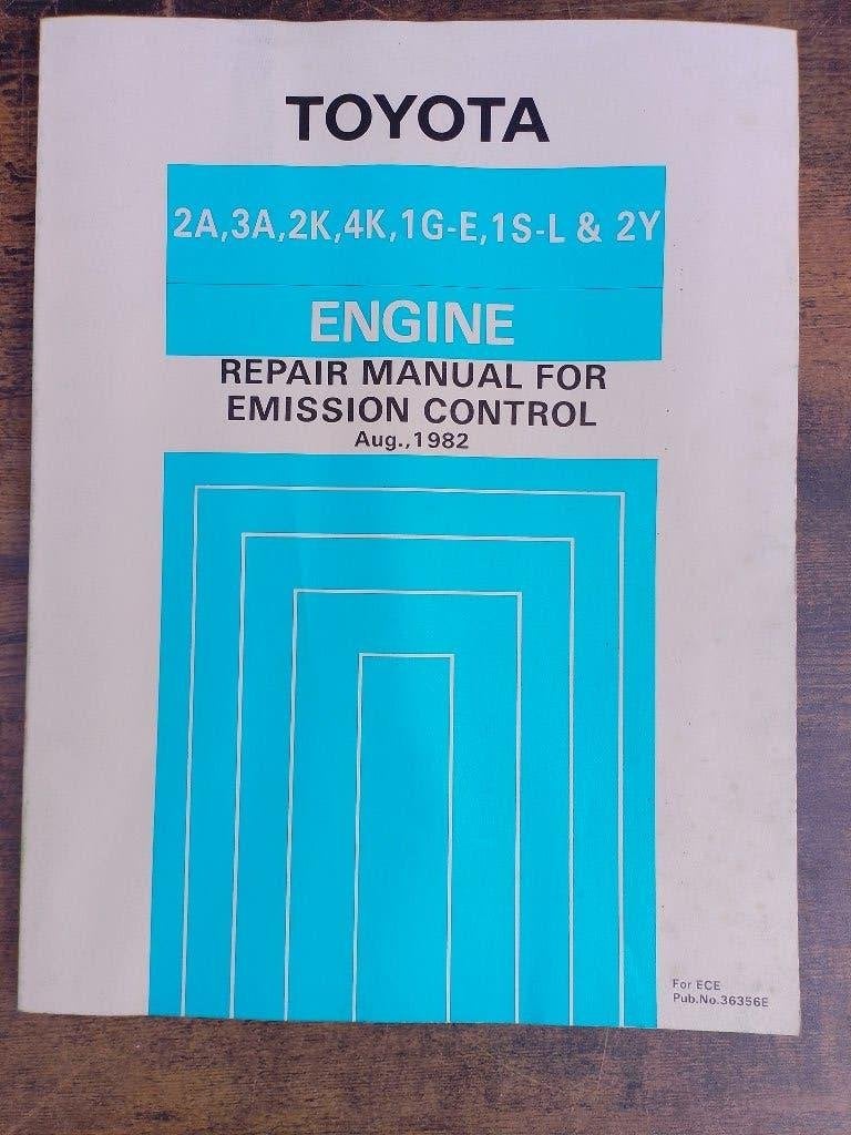 Toyota dealer werkplaatsboek motor jaren 70 & 80, Verzenden, Gelezen, Toyota