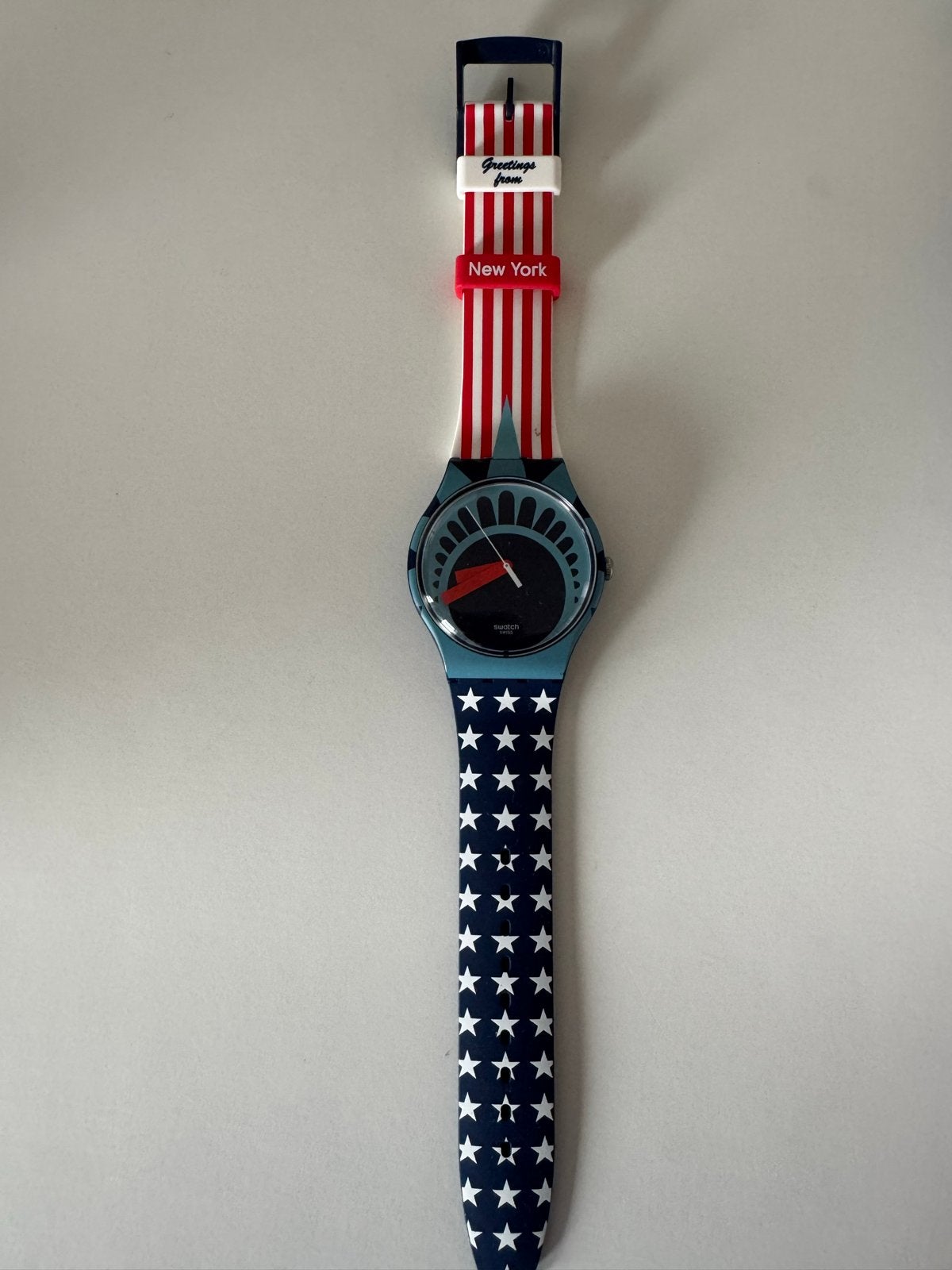 Swatch New York Horloge - Uniek Design, Kunststof, Polshorloge, Swatch, Ophalen of Verzenden