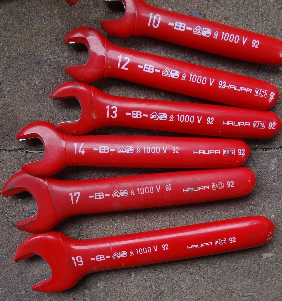HAUPA gereedschapskoffer met geisoleerde tangen 1000 volt, Ophalen of Verzenden, Gebruikt