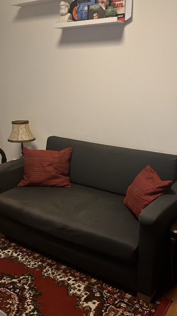 Gratis 2-zits ikea slaapbank, Ophalen, Gebruikt, 150 tot 200 cm, Tweepersoons