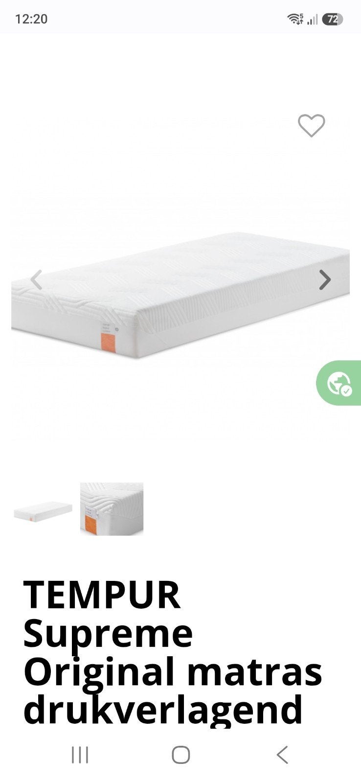 GRATIS : 1 Eenpersoons (Tempur)matras  80 x 200, Ophalen, Gebruikt, Eenpersoons, 80 cm