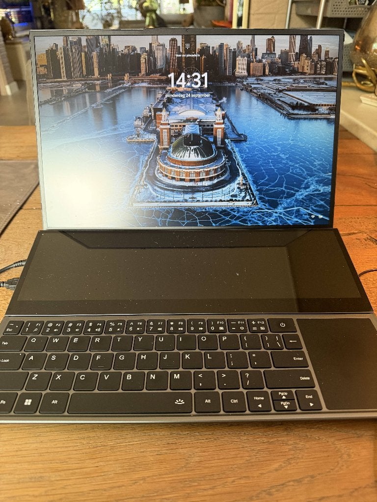 laptop dual screen 16 en 14 inch, Computers en Software, Ophalen, Met videokaart, Qwerty, Zo goed als nieuw