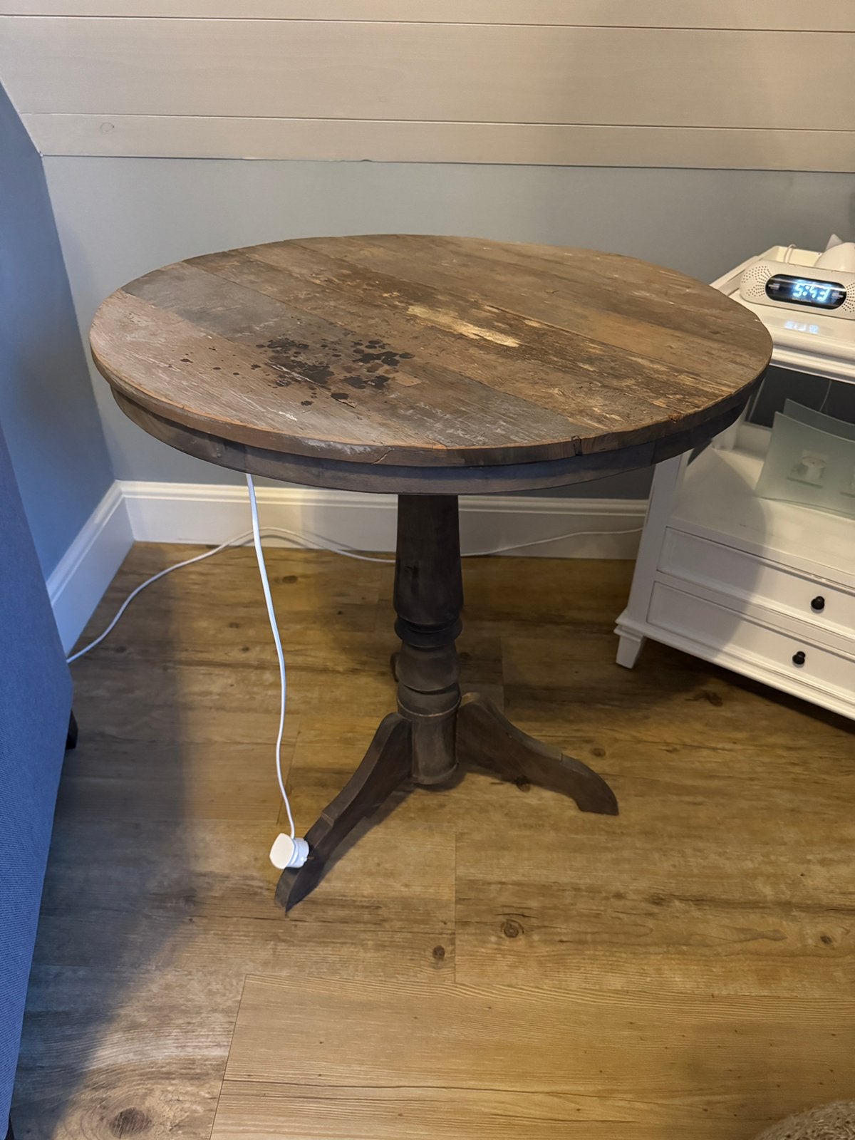 Wijntafel rond, Ophalen
