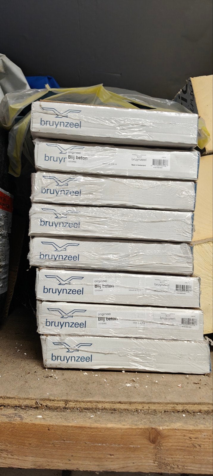 Bruynzeel Laminaat Blij Beton - Nieuw in verpakking, Doe-het-zelf en Verbouw, Ophalen, Kunststof, 50 tot 150 cm, Nieuw