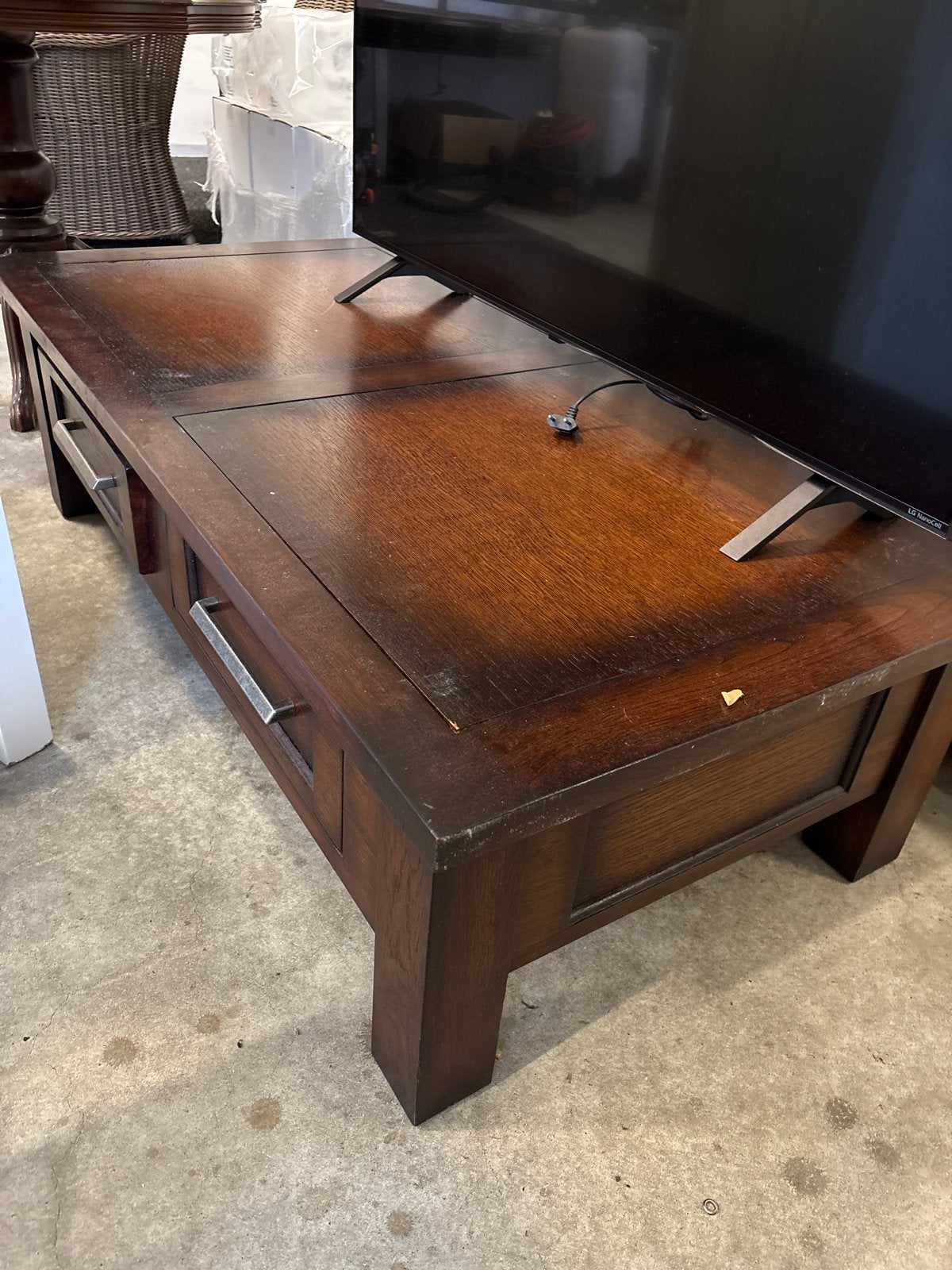 Salontafel 70x140cm hoogte 40cm, Huis en Inrichting, Tafels | Salontafels, Ophalen, Gebruikt, 100 tot 150 cm, 50 tot 100 cm