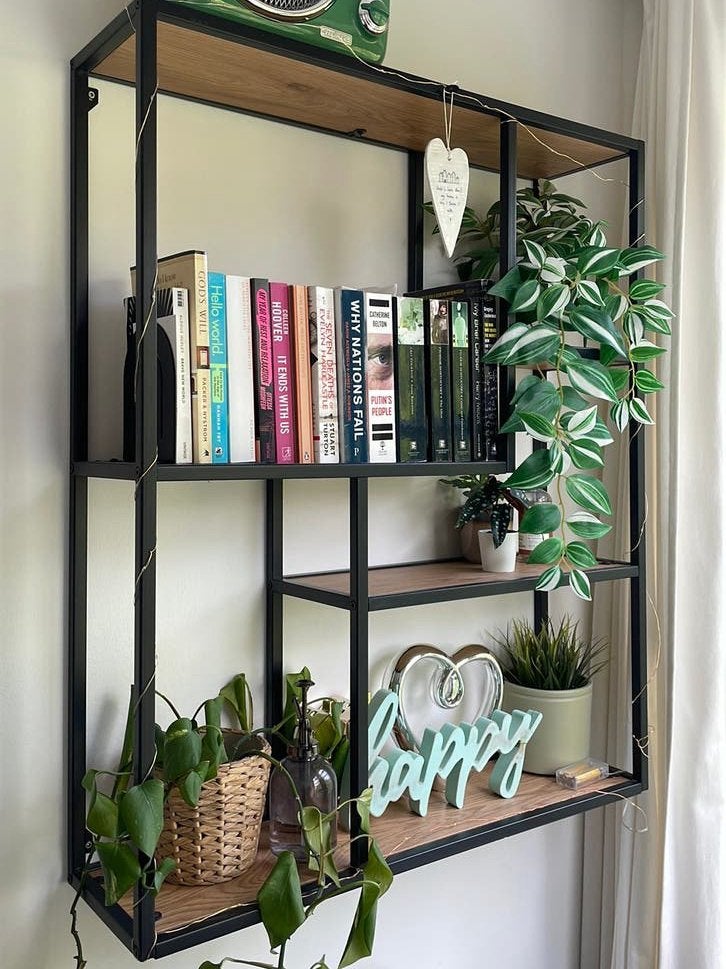 Wall bookshelf (large), Huis en Inrichting, Kasten | Wandmeubels, Ophalen, Zo goed als nieuw, Minder dan 150 cm, Minder dan 100 cm