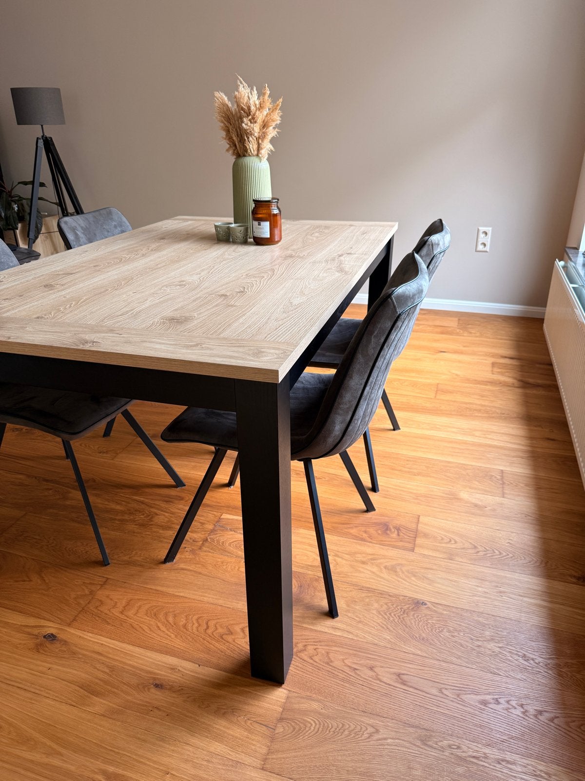 Complete meubelset: eettafel, tv-meubel en salontafel, Ophalen, 150 tot 200 cm, 200 cm of meer, Zo goed als nieuw