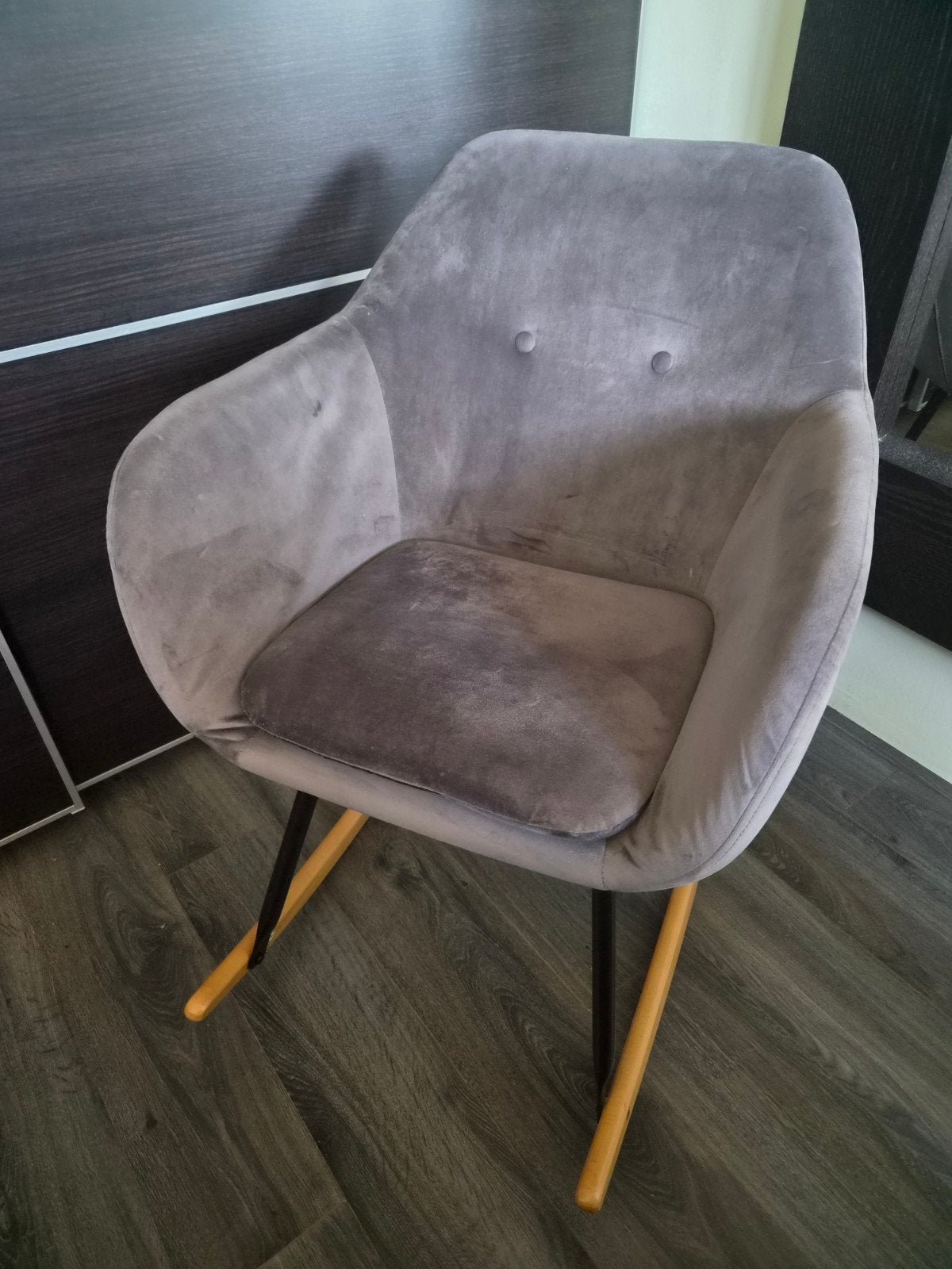 Schommelstoel (babykamer), Huis en Inrichting, Ophalen, Hout, Zo goed als nieuw, Eén