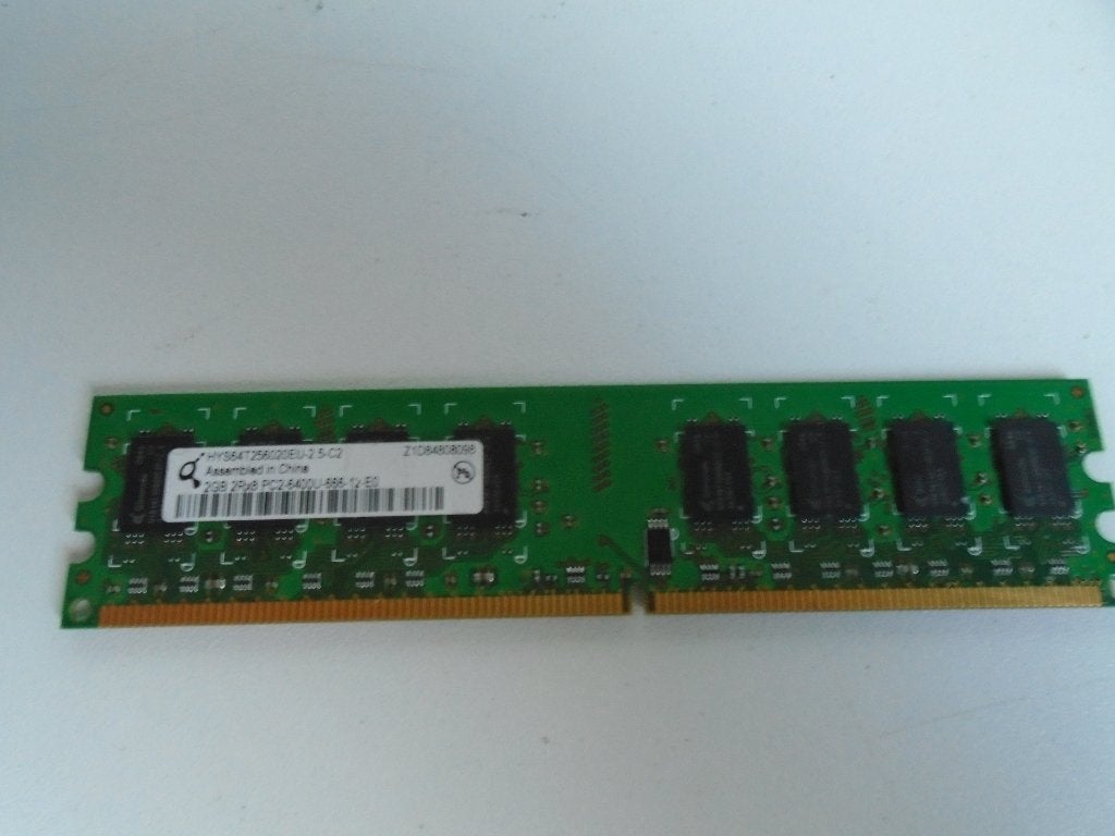 2gb 2Rx8 pc2-6400U-666-12-E0, Computers en Software, Ophalen of Verzenden, Zo goed als nieuw, DDR2, Desktop