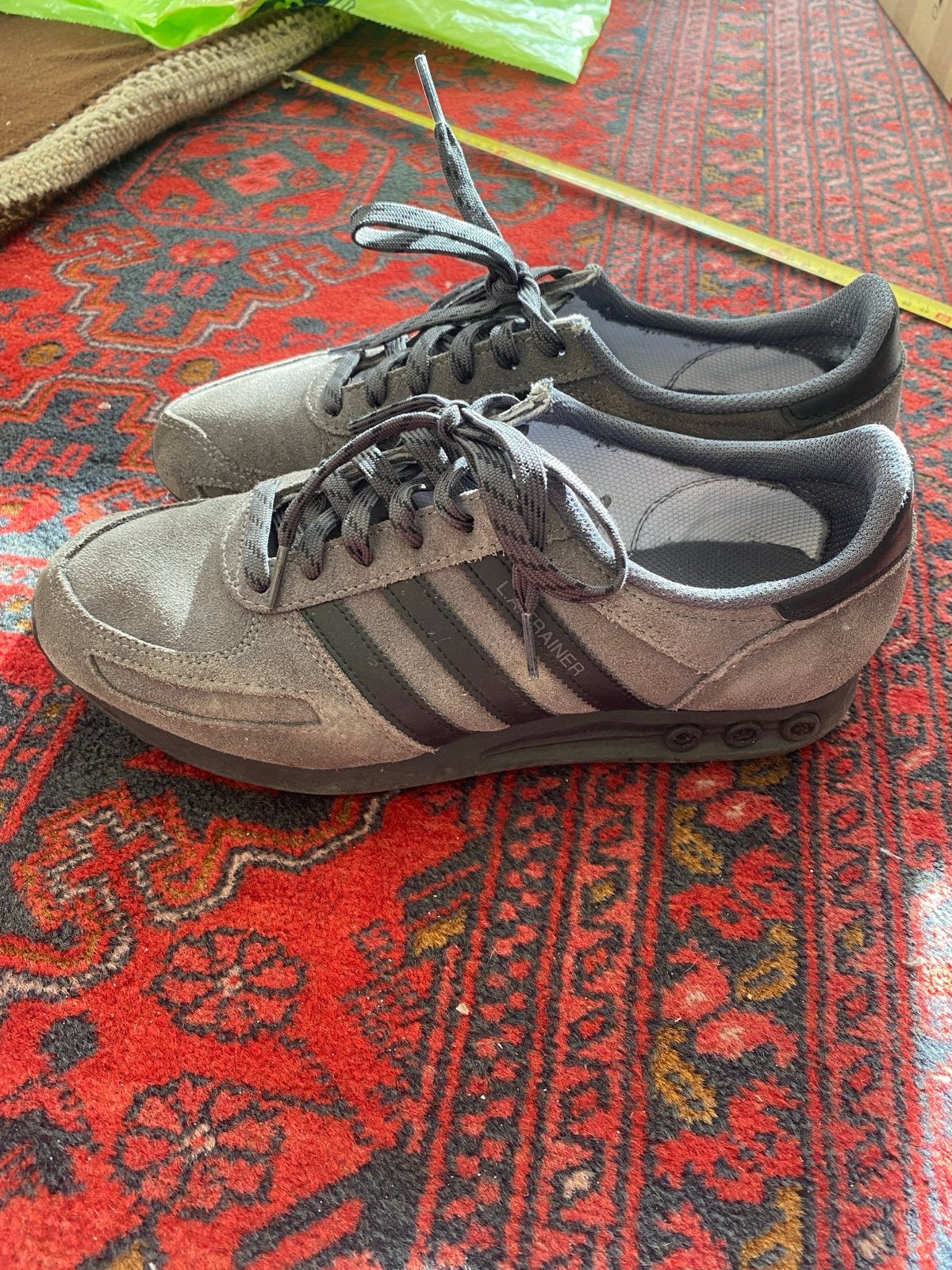 Adidas LA Trainer sneakers - grijs - maat 43 1/3, Ophalen of Verzenden, Gedragen, Overige kleuren, Sneakers of Gympen
