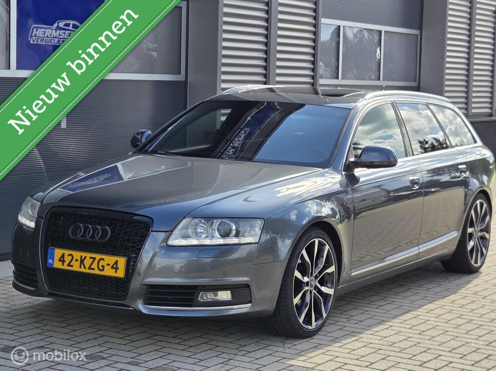 Audi A6 Avant 2.8 FSI 3x S-line youngtimer trekhaak, Auto's, Euro 5, Gebruikt, Leder en Stof, Automatische klimaatregeling