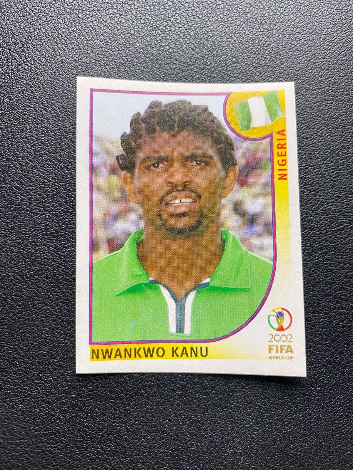 Nwankwo Kanu - Nigeria - Panini WK 2002 Sticker, Ophalen of Verzenden, Zo goed als nieuw, Buitenlandse clubs, Poster, Plaatje of Sticker