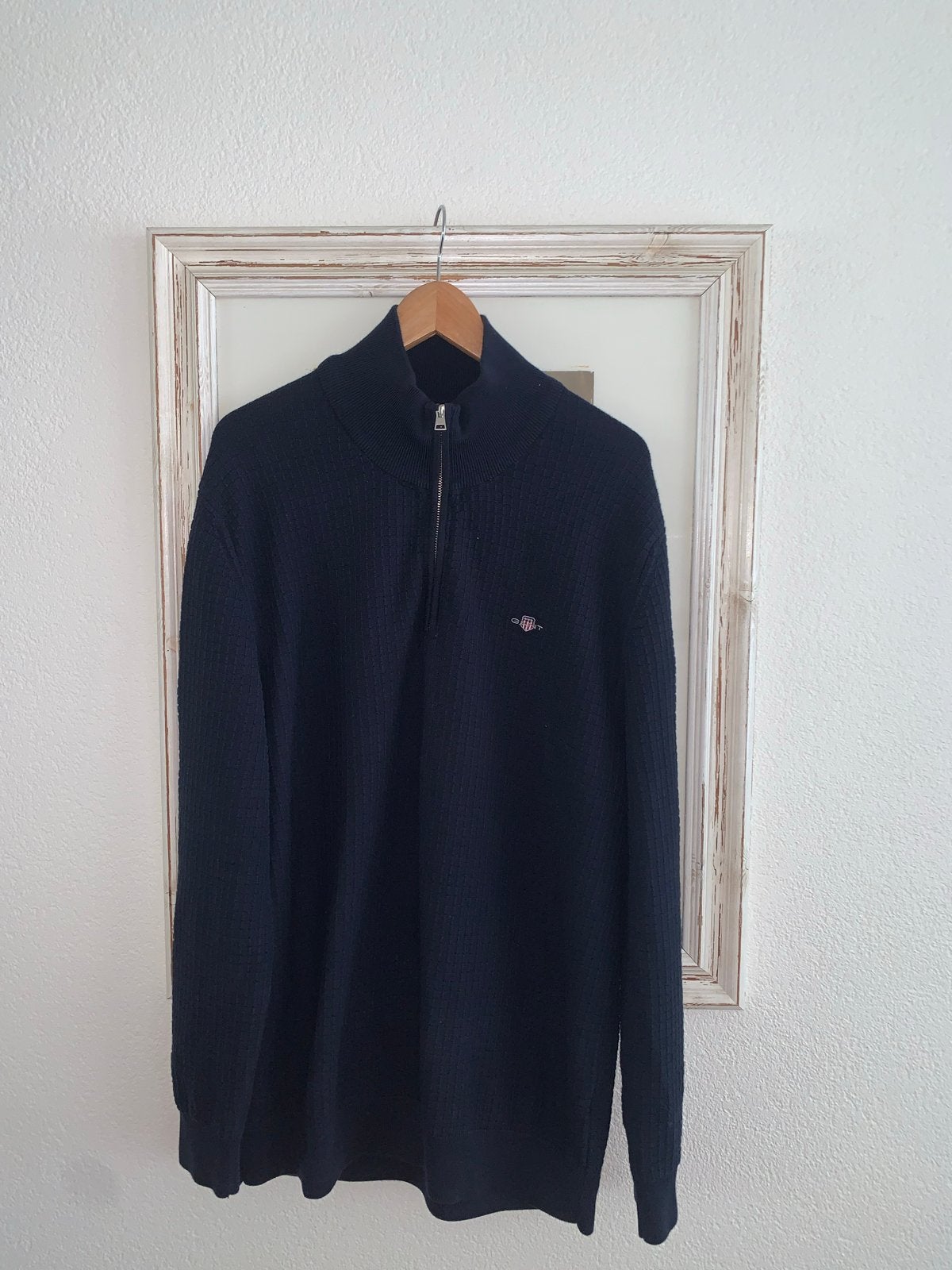 GANT Heren Trui - Donkerblauw - Maat XL, Ophalen of Verzenden, Zo goed als nieuw, Maat 56/58 (XL), Blauw