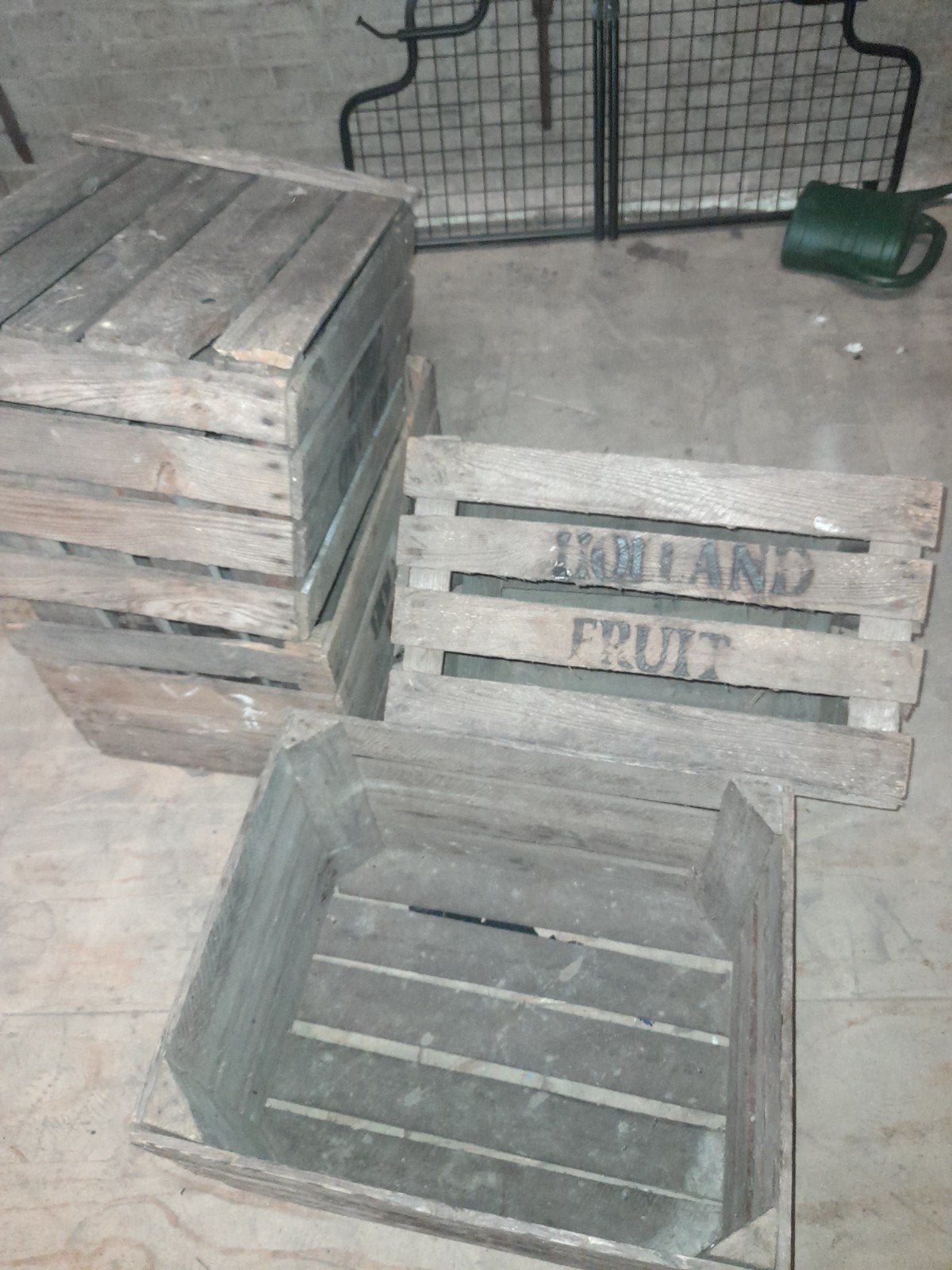 Vintage houten fruitkisten - Holland Fruit, Doe-het-zelf en Verbouw, Kratten en Dozen, Ophalen, Gebruikt, 40 tot 60 cm, 50 tot 75 cm