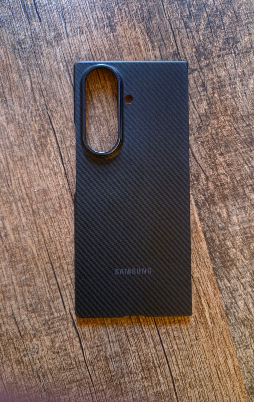Samsung Z Fold 7 Carbon Cover - Stijlvolle Bescherming, Ophalen of Verzenden, Nieuw, Overige modellen, Hoesje of Tasje