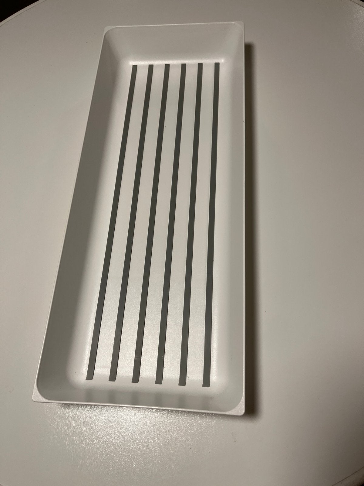 3x IKEA Bestickbakje Utrusta - Wit/Grijs - Zo goed als nieuw, Overige typen, IKEA, Kunststof, Ophalen of Verzenden