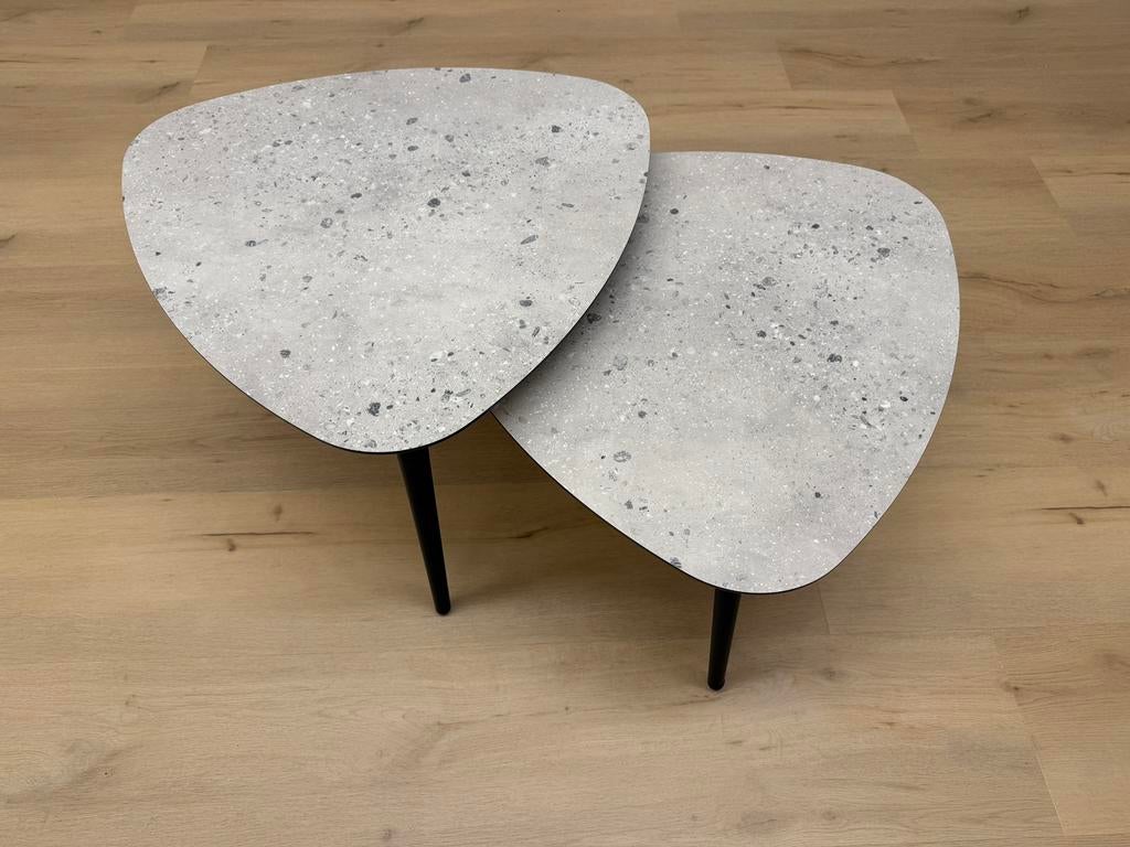 Salontafel setje HPL 60cm - Direct Leverbaar, Ophalen, 50 tot 100 cm, 50 tot 100 cm, Zo goed als nieuw