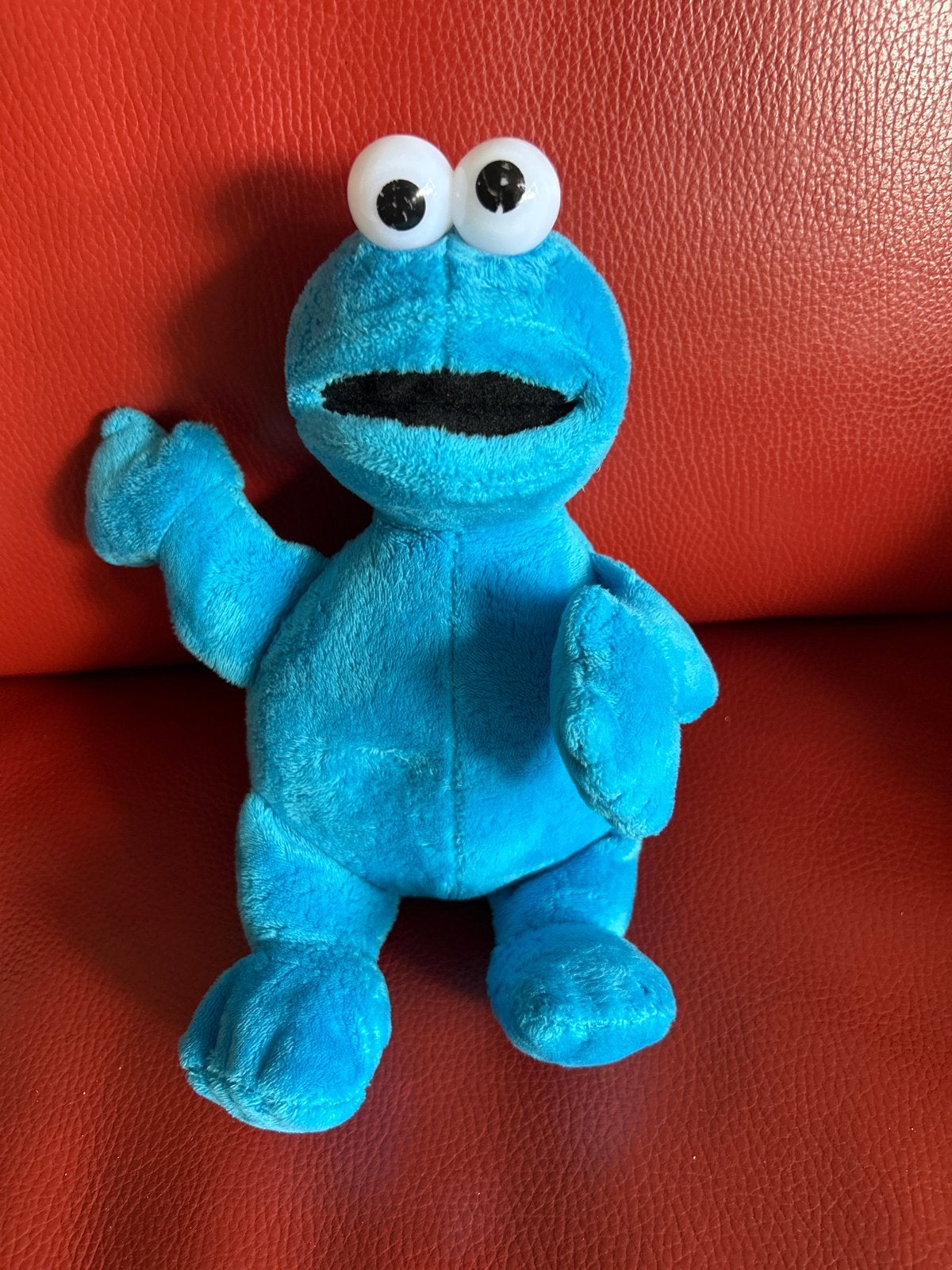 Koekiemonster knuffel Sesamstraat blauw, Gebruikt, Overige merken, Overige karakters, Overige typen