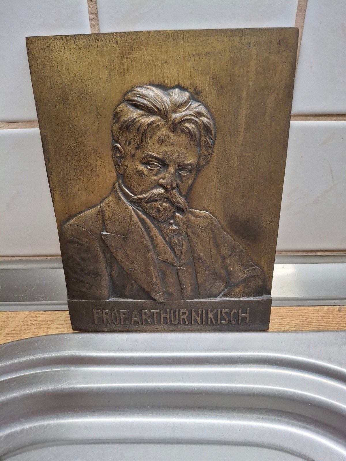 koperen  plaquette  zwaar, Ophalen of Verzenden