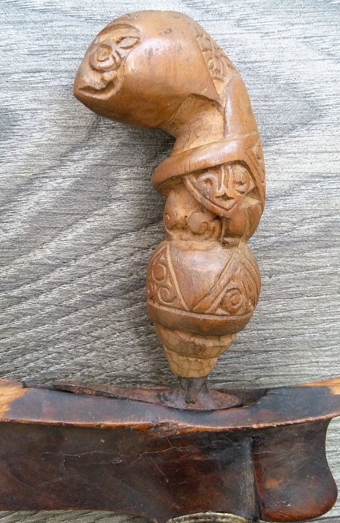 Antieke KLEINE Keris Kris Dolk Indonesië Eiland Sumatra, Ophalen of Verzenden