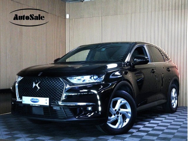 DS 7 Crossback 1.6 PureTech Be Chic AVM AUTOM NAVI CLIMA CAR, Auto's, 4 cilinders, 181 pk, Leder en Stof, Zwart