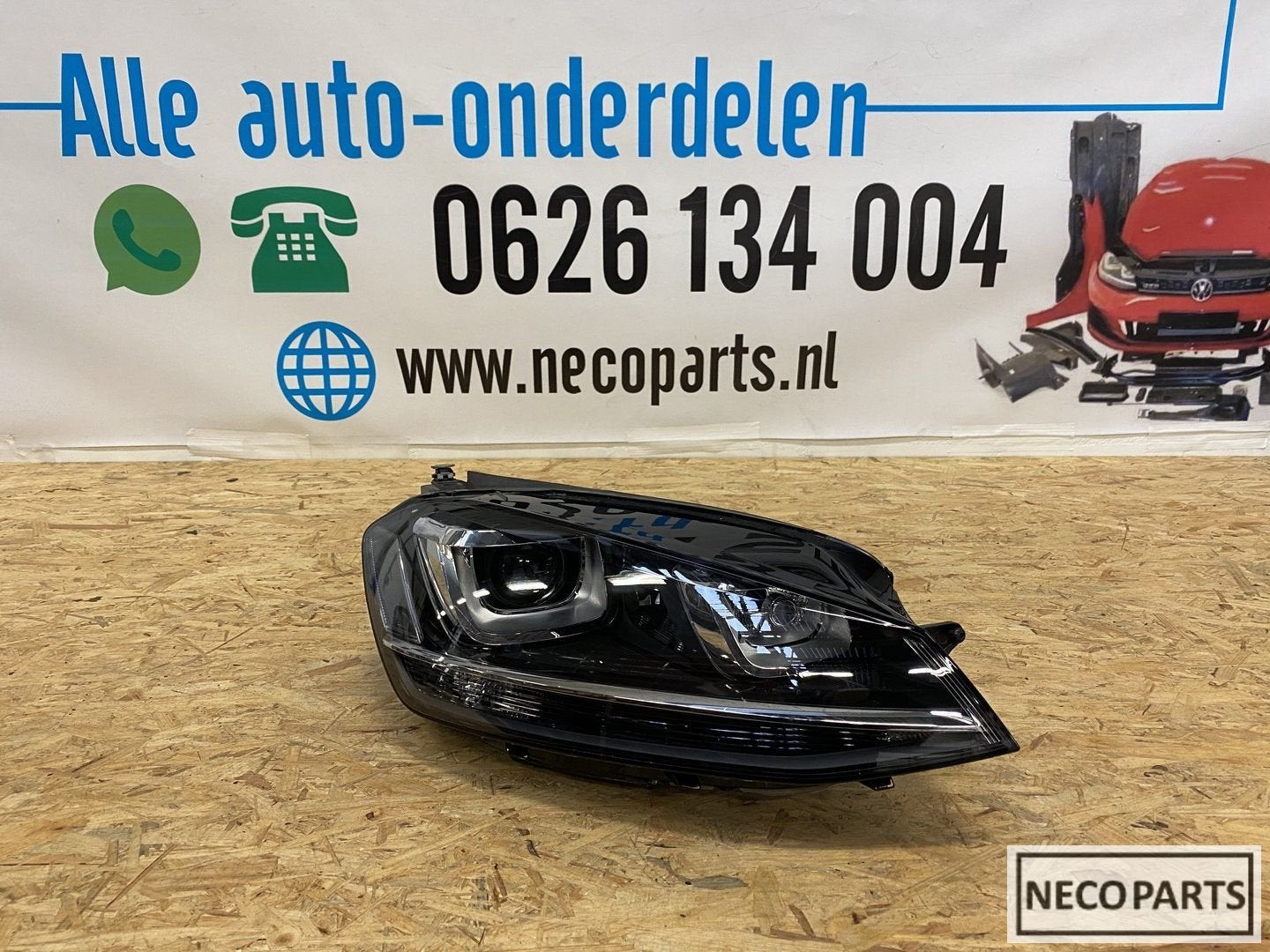 VW GOLF 7 XENON LED KOPLAMP RECHTS 5G1941040 ORIGINEEL, Gebruikt, -, Volkswagen, -