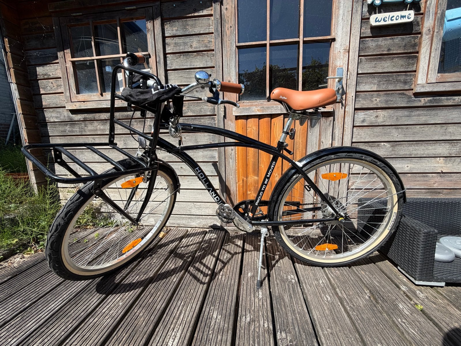 Hollandia Zwarte Heren Cruiser Fiets - Gebruikt, Ophalen, Gebruikt, Overige merken