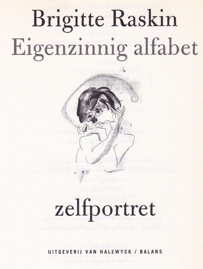 Raskin, Brigitte - Eigenzinnig alfabet (1998 1e dr.), Ophalen of Verzenden, Nieuw