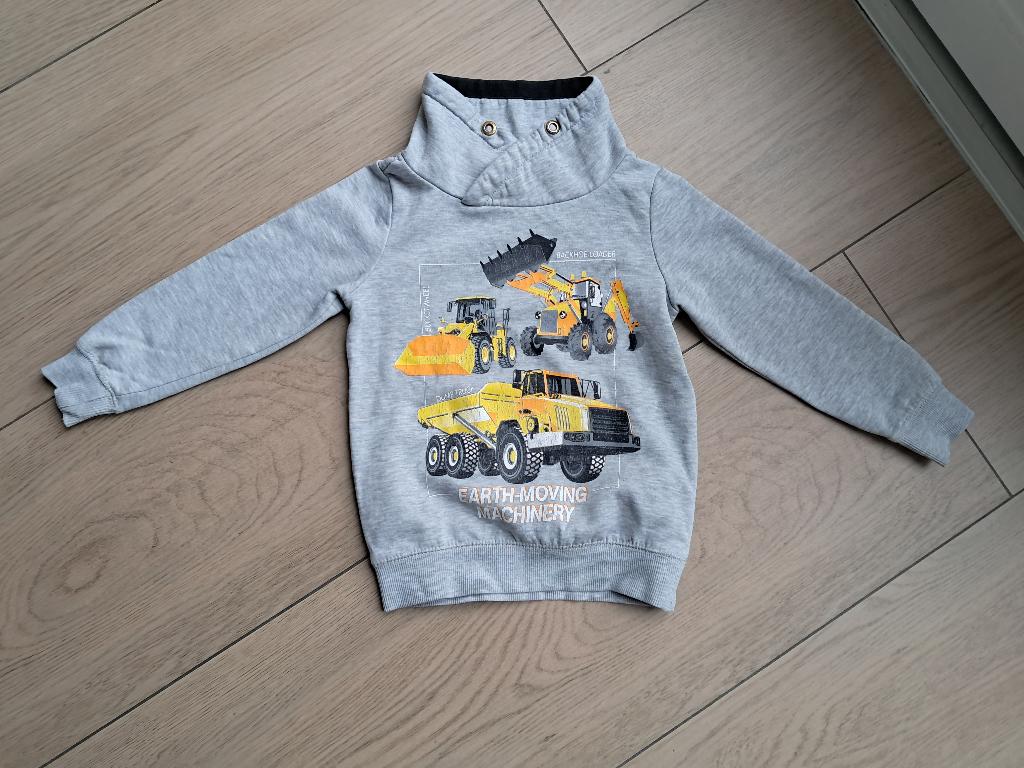 K71 Grijze trui DopoDopo maat 110/116, Gebruikt, Trui of Vest, Ophalen of Verzenden, Dopodopo