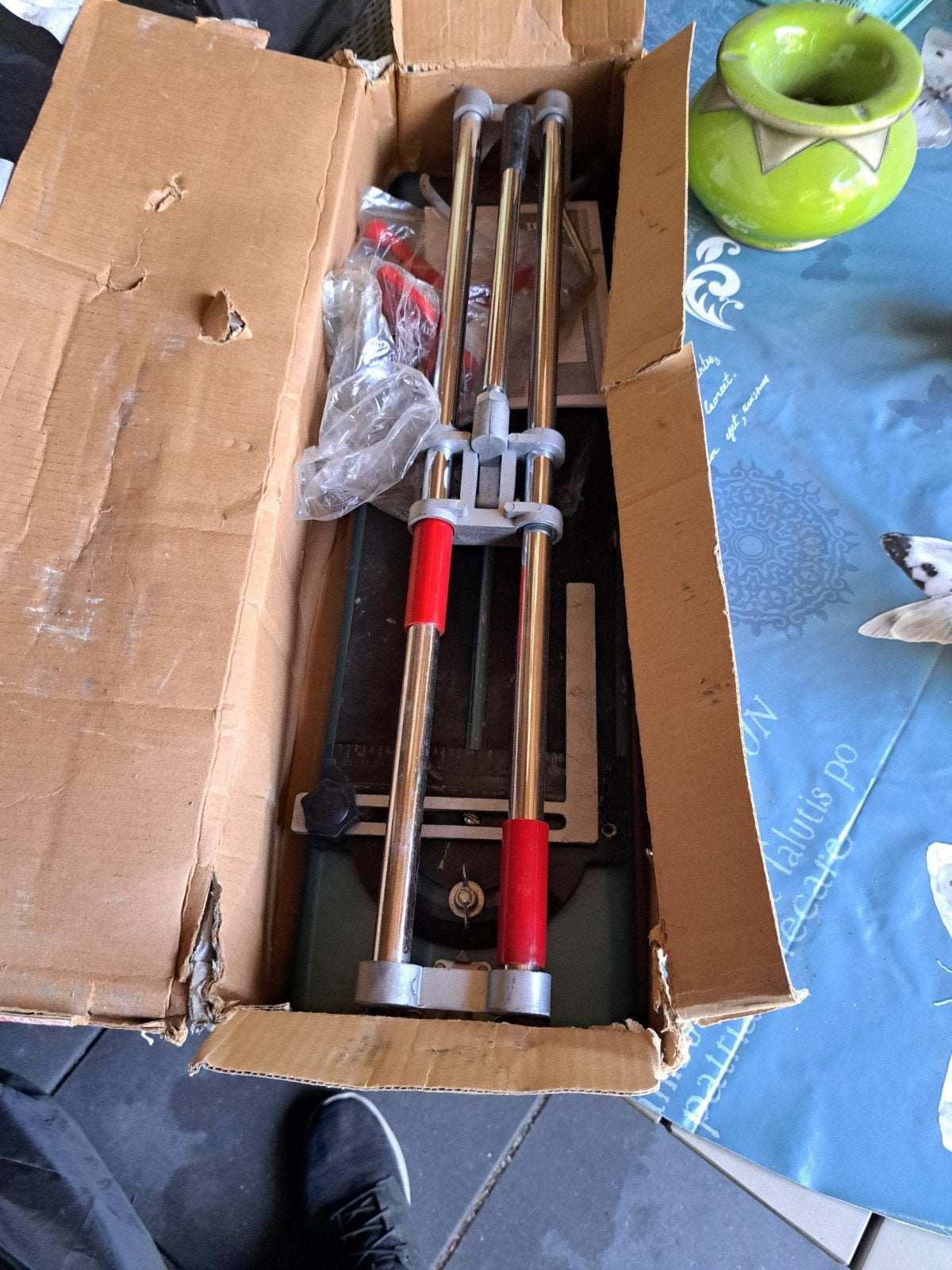 Ferm TCM-460 Tegelsnijder - Professionele Versie, Doe-het-zelf en Verbouw, Tegels, Gebruikt, Overige typen, Overige materialen