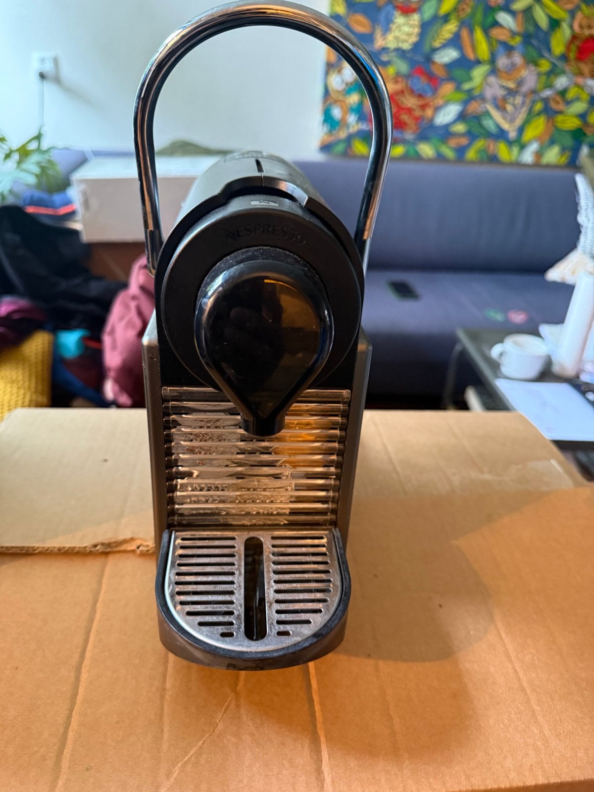 Nespresso Krups Pixie Titan - ZGAN factuur beschikbr, Ophalen, Espresso apparaat, Zo goed als nieuw, 1 kopje