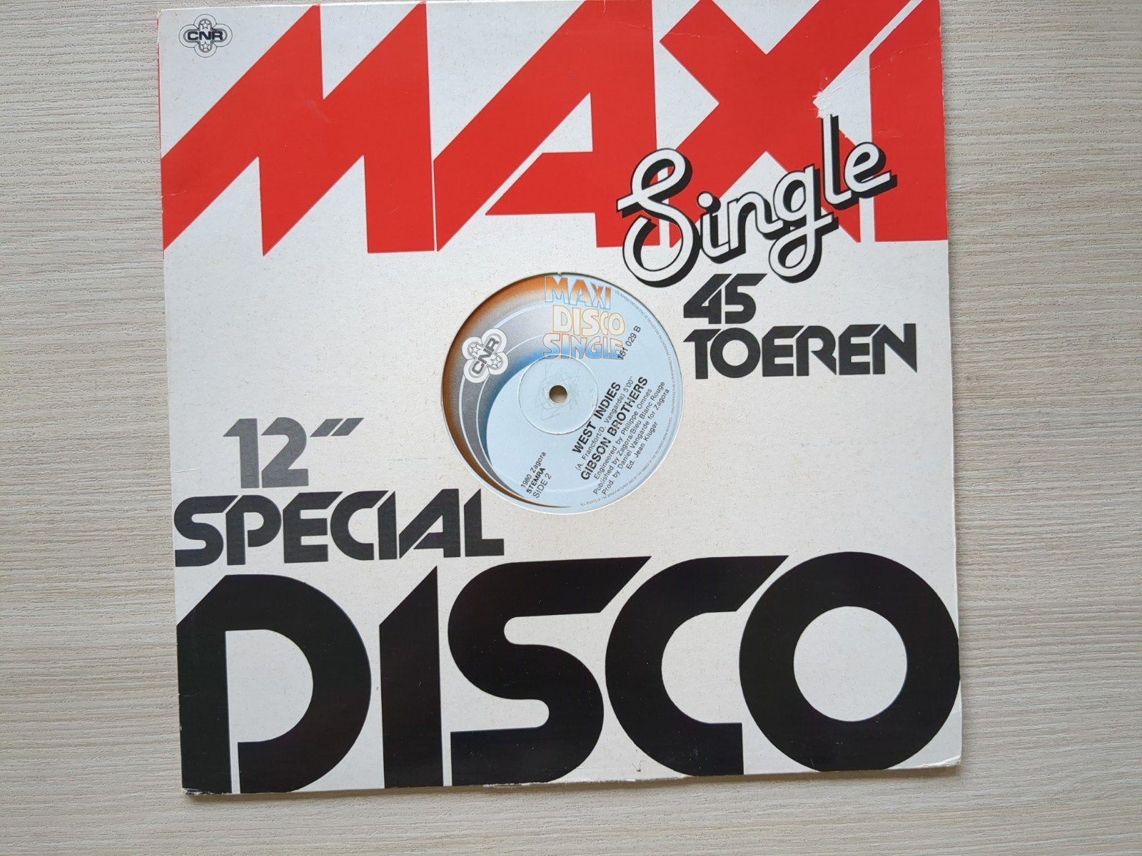 Gibson Brothers - West Indies (Maxi Single 12" Disco), Cd's en Dvd's, Vinyl Singles, Ophalen, LP, Gebruikt, Dance en House