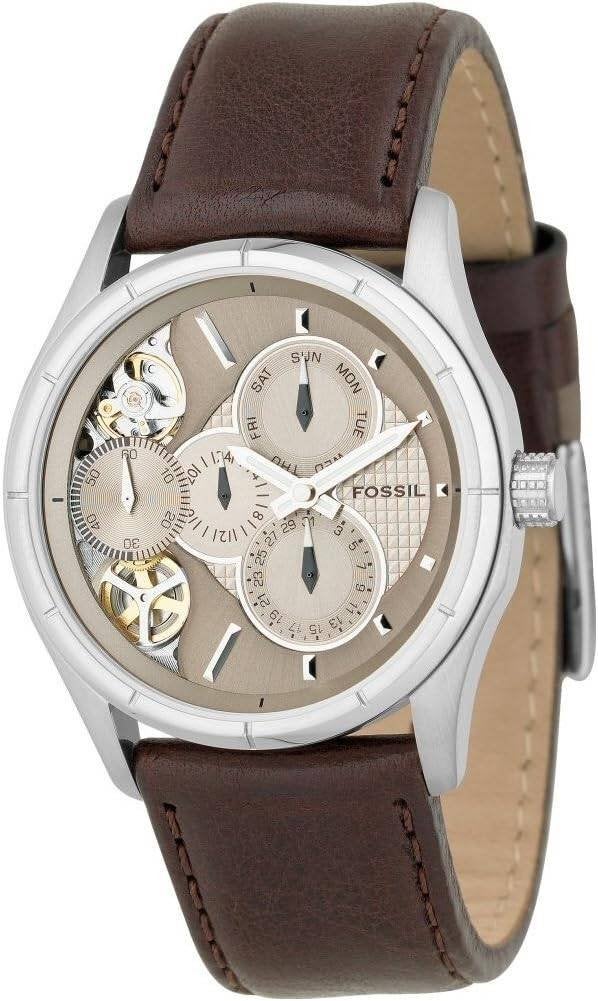Fossil horloge ME 1020, Overige materialen, Leer, Polshorloge, Zo goed als nieuw