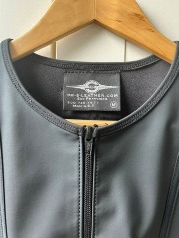 zwart leren racer vest, maat medium, merk Mr. S, Ophalen, Nieuw zonder kaartje, Overige typen