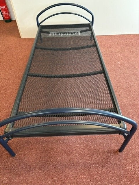 Auping éénpersoonsbed, Ophalen, 90 cm, Eenpersoons, Blauw