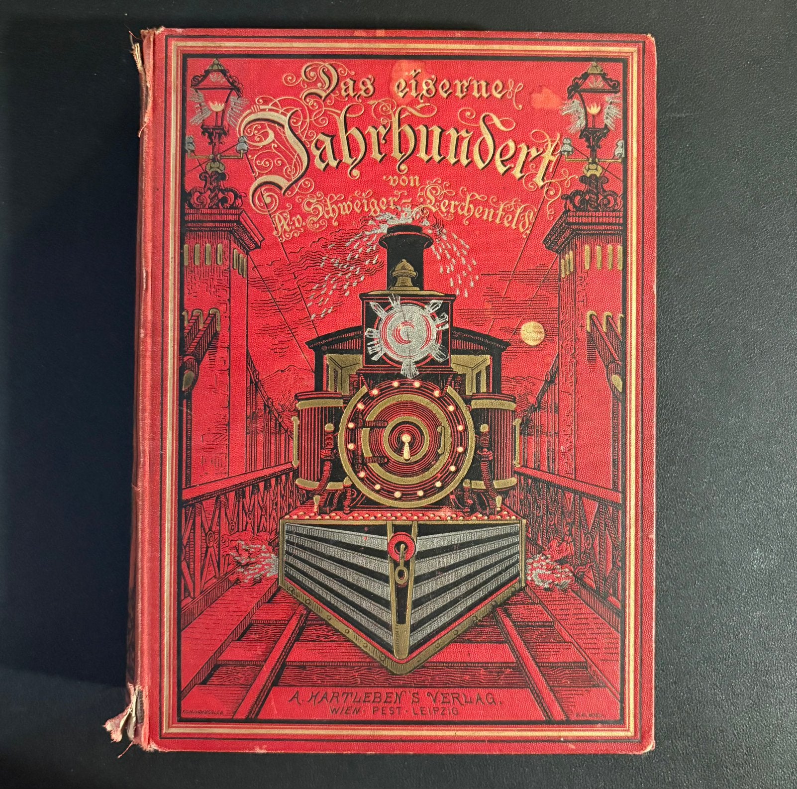 Das eisener Jahrhundert (zeldzaam) (1884), Ophalen of Verzenden, Gebruikt, Trein, Boek of Tijdschrift
