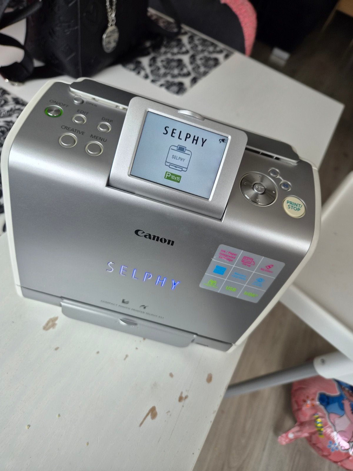 Canon Selphy ES1 Compacte Fotoprinter, Computers en Software, Printers, Fotoprinter, Canon, Kleur printen, Zo goed als nieuw