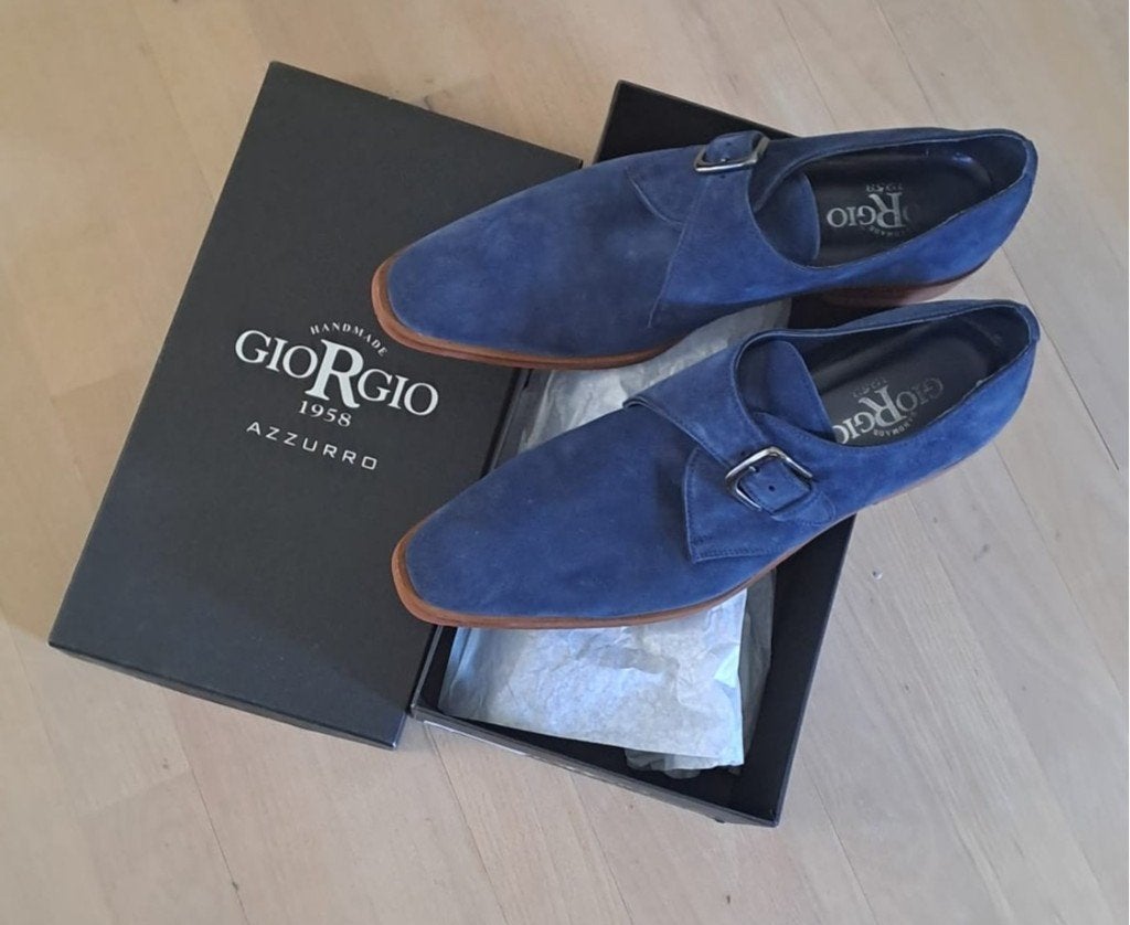 Giorgio Crosta herenschoenen, Kleding | Heren, Schoenen, Blauw, Giorgio, Ophalen of Verzenden, Gespschoenen